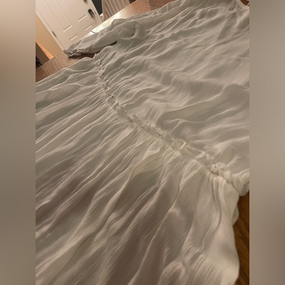 Women’s white babydoll with lace trim - Picture 5 of 10